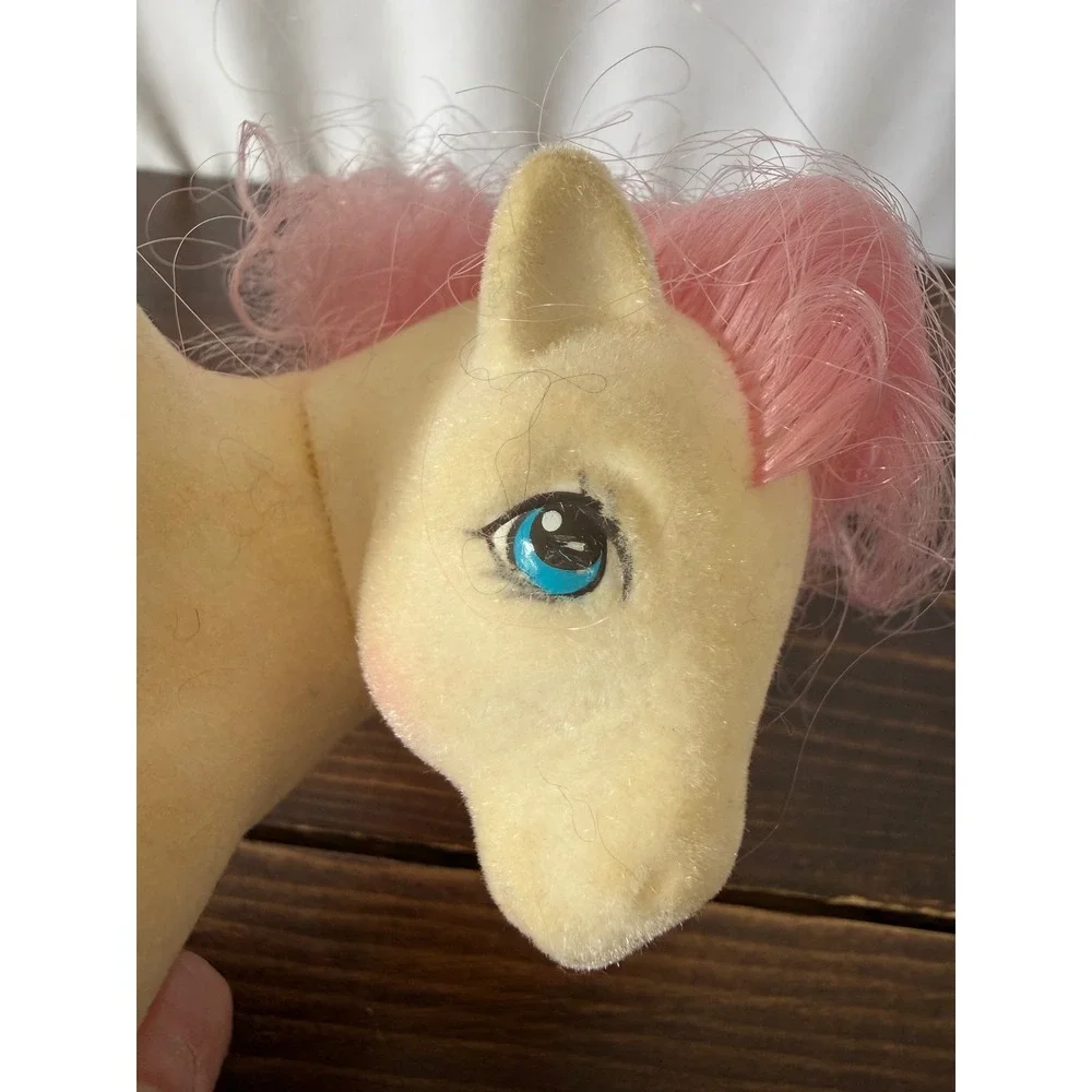 Vintage G1 My Little Pony So Soft Sundance Pink Flocked Hasbro 1980s Toy‎